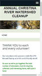 Mobile Screenshot of christinarivercleanup.org