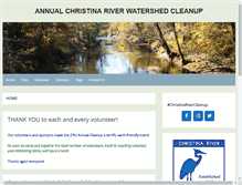 Tablet Screenshot of christinarivercleanup.org